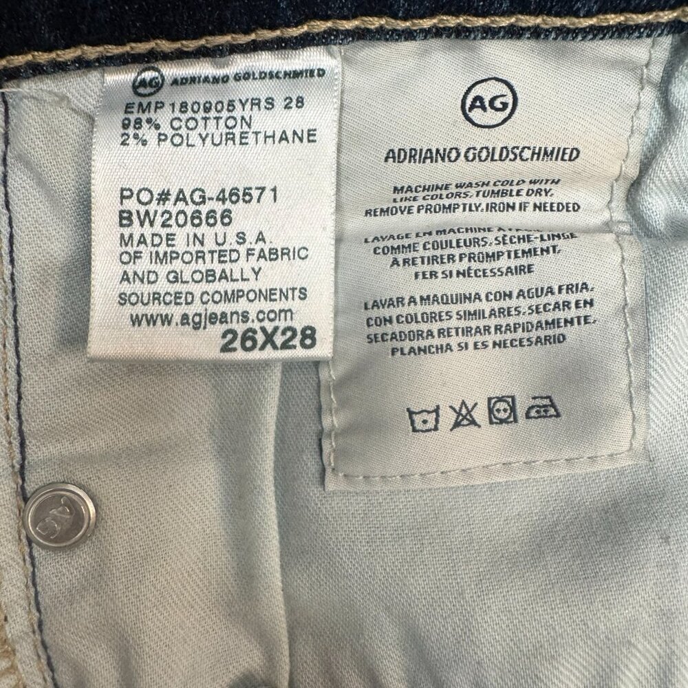 AG Adriano Goldschmied B-Type 01 Legging Ankle Jeans Size 26 x 28 Dark Wash EUC - Picture 4 of 9